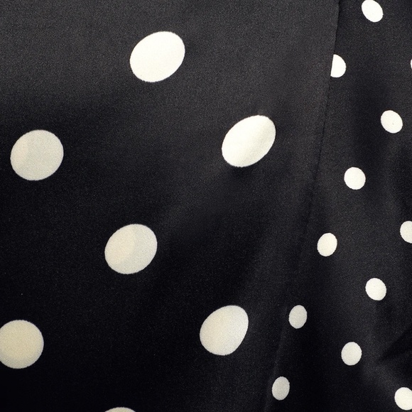 LULUS Polka Dot Satin Wrap Dress NWT - Picture 9 of 10